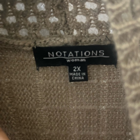 Notations Women's Tan Open-Front Cardigan - Picture 3 of 5